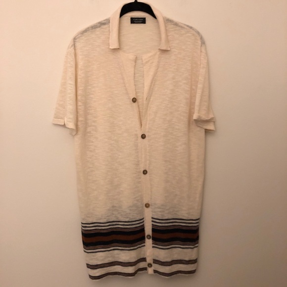 Zara Other - Zara | Cotton burnout button-down | Casual | L